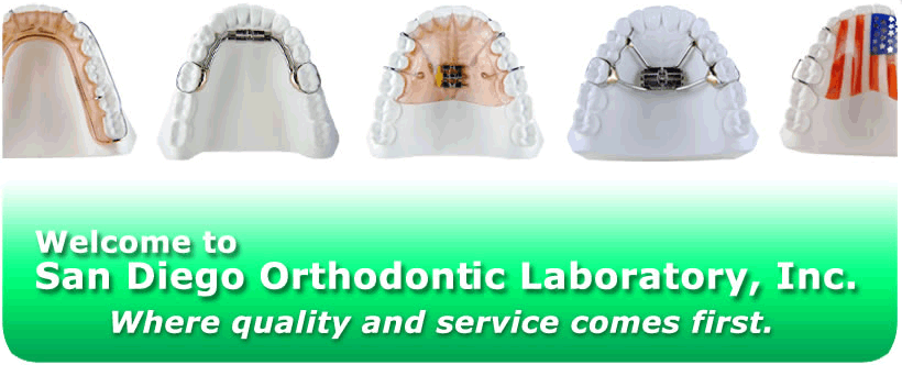 Welcome to San Diego Orthodontic Laboratory, Inc. - Where quality and service come first.